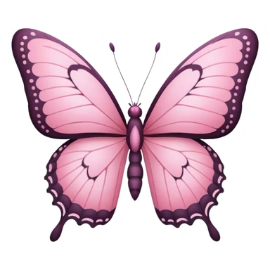 Pink butterfly sticker