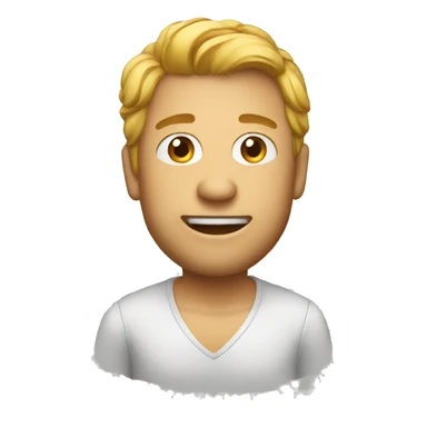 A shot with a joke sticker