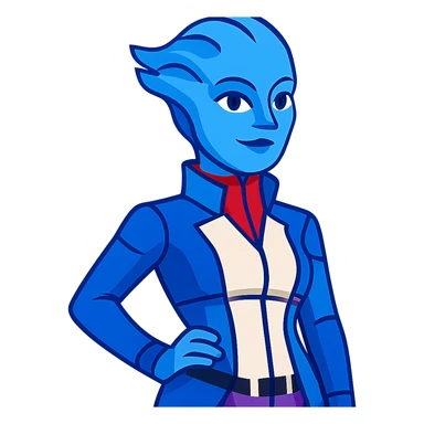Liara T'Soni from Mass Effect sticker