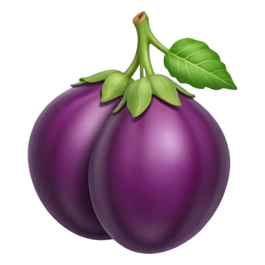 eggplant in the middle of cherri sticker