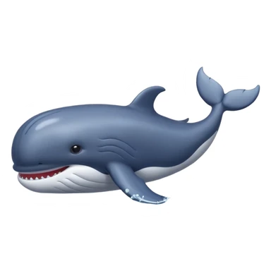 whale swimming in sea water sticker