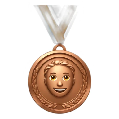 Bronze 3nd place medal sticker