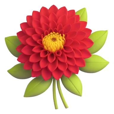 dahlia flower sticker