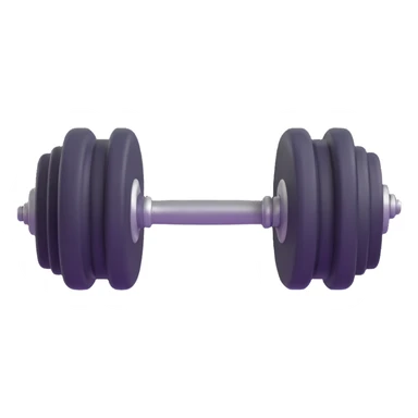 Dumbbell gym weight floating in the air, bright colors sticker