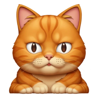 garfield comic style cat hates monday sticker