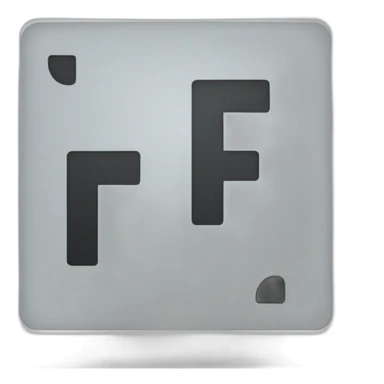 letter F computer keyboard key sticker
