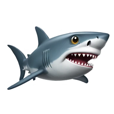 Shark with a gun sticker