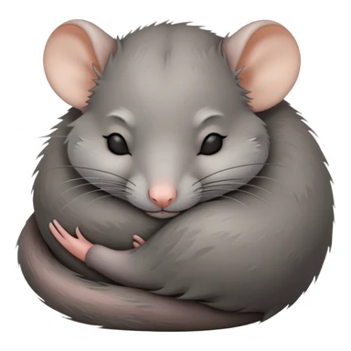 Sleeping rat  sticker