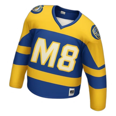 hockey jersey yellow color sticker