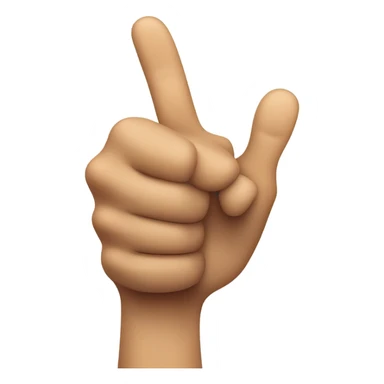 Thumbs up back on hand forwards sticker