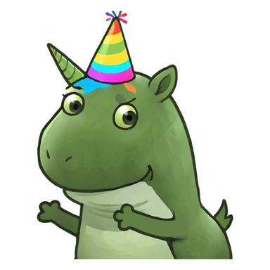 Unicorn pooping sticker