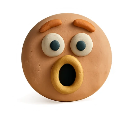surprised face sticker