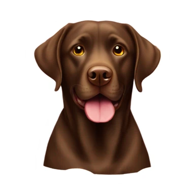 Chocolate lab with a taco  sticker