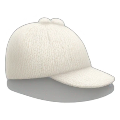 white wool cap piece of clothing sticker