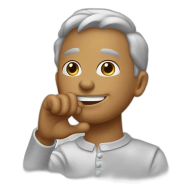 main avec un pouce et un doigt d'honneur sticker