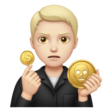 Voilent killer coin seller  sticker