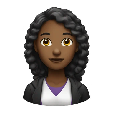 black student woman sticker