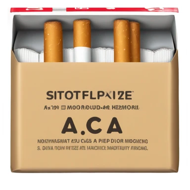 Box of cigarettes  sticker