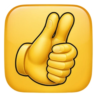 emoji hand thumps up sticker
