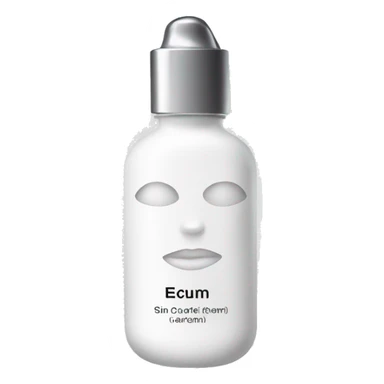 Skin care serum white sticker