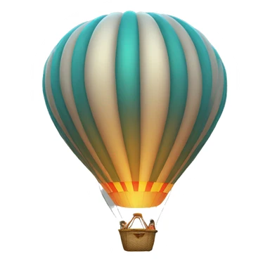 hot-air balloon sticker