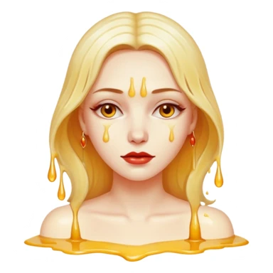 Woman dripping hot wax onto her own skin, controlled pain, ceremonial atmosphereWoman dripping hot wax onto her own skin, controlled pain, ceremonial atmosphere sticker