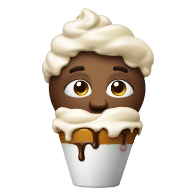 Sad with a sundae sticker