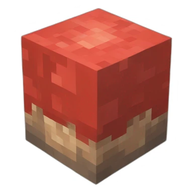 Minecraft redstone cube sticker