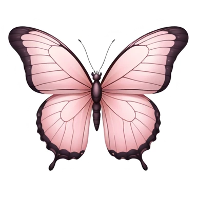 Light pink butterfly sticker