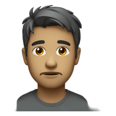 Sad in the same style as before sticker