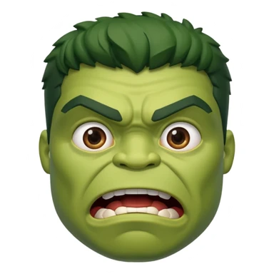 hulk cara surpresa sticker