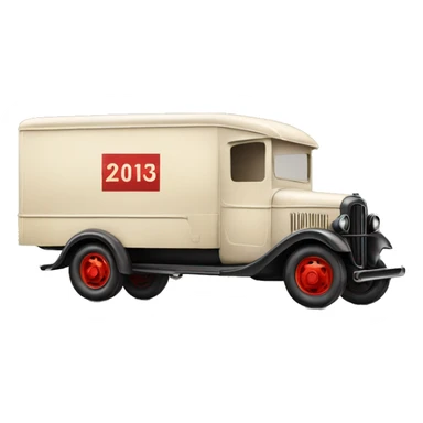 1935 moving van truck sticker