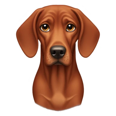 Redbone coonhound dog sticker