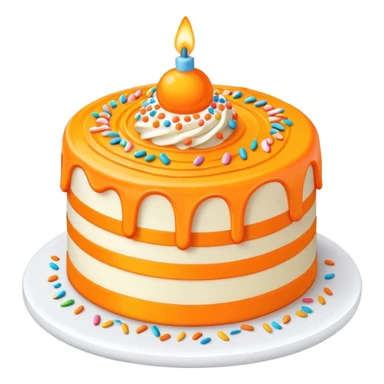 Dreamsicle birthday cake￼ sticker
