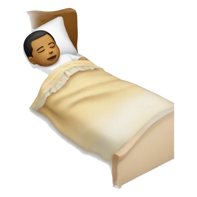 Mexican baby in big bed sleeping sticker