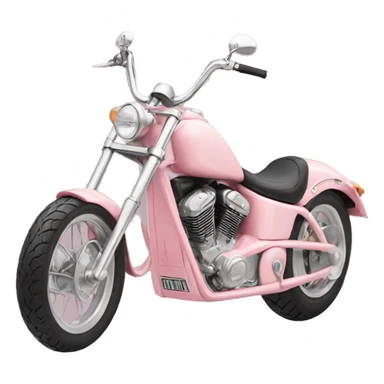 pastel pink chopper bag sticker