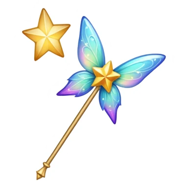 Fairy wand with magic sticker