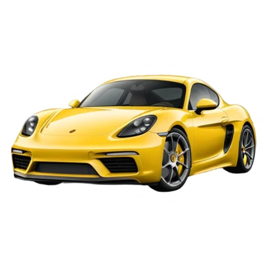 White Chalk colored exterior 2024 Porsche 718 Cayman GTS 4.0 with yellow ceramic brake calipers and dark silver anthracite rims sticker