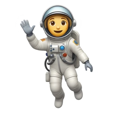 Je veux un astronaute qui saute de joie dans le thème graphique de outer wild en emoji animé pour ma chaîne twitch  sticker