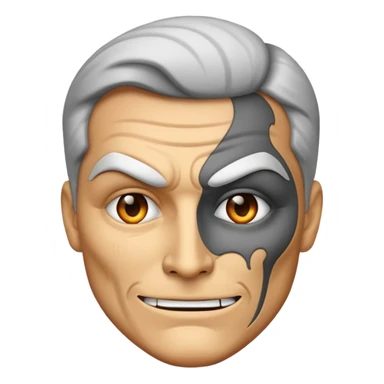 Two Face villian emoji  sticker