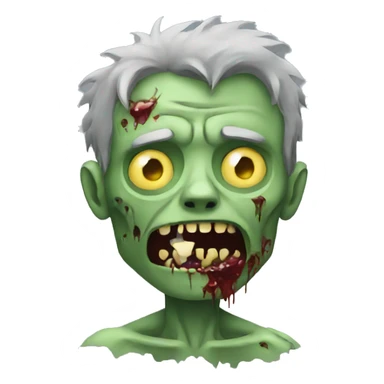 zombie sick sticker