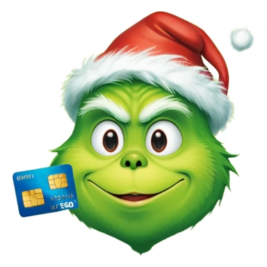 Grinch Credit Card sticker