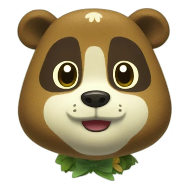 tom nook animal crossing real sticker