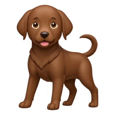 Please make a brown lab one sticker