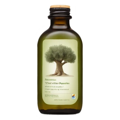 the olive tree people solution bottle with label sticker