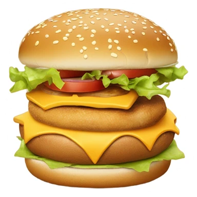 chicken and cheese burger no lettuce sticker
