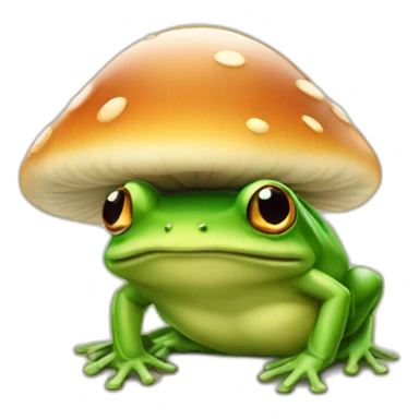 Grenouille et champignon sticker