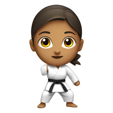 Erin doing karate sticker