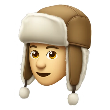 Trapper hat with ear flaps sticker