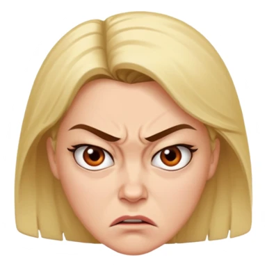 Beautiful woman angry and sick of idiots sticker